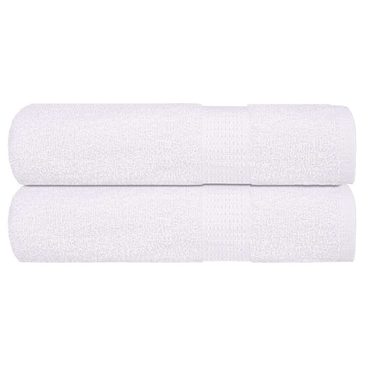 vidaXL Hand Towels "FROGN" 2 pcs White 50x100 cm 360 gsm