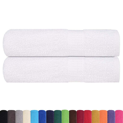 vidaXL Hand Towels "FROGN" 2 pcs White 50x100 cm 360 gsm