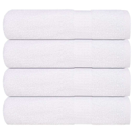 vidaXL Hand Towels "FROGN" 4 pcs White 50x100 cm 360 gsm
