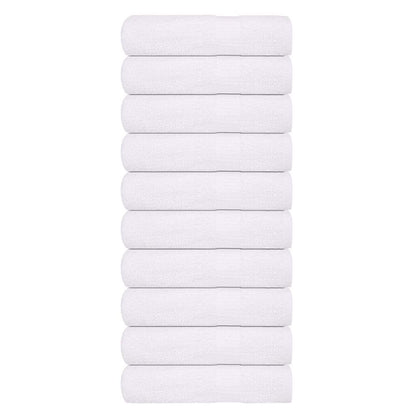 vidaXL Hand Towels "FROGN" 10 pcs White 50x100 cm 360 gsm