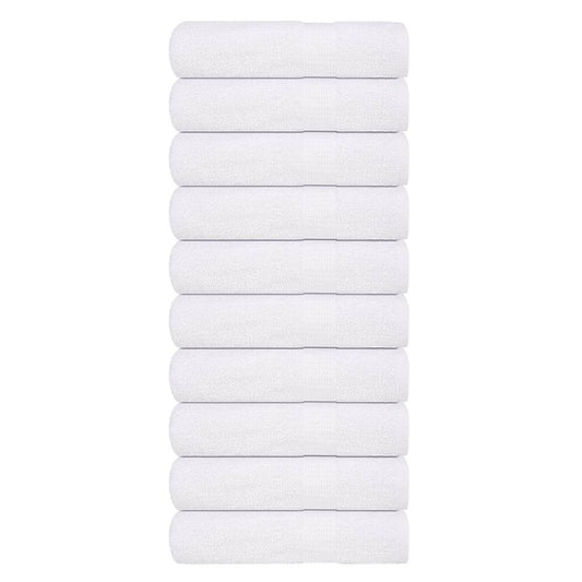 vidaXL Shower Towels "FROGN" 10 pcs White 70x140 cm 360 gsm