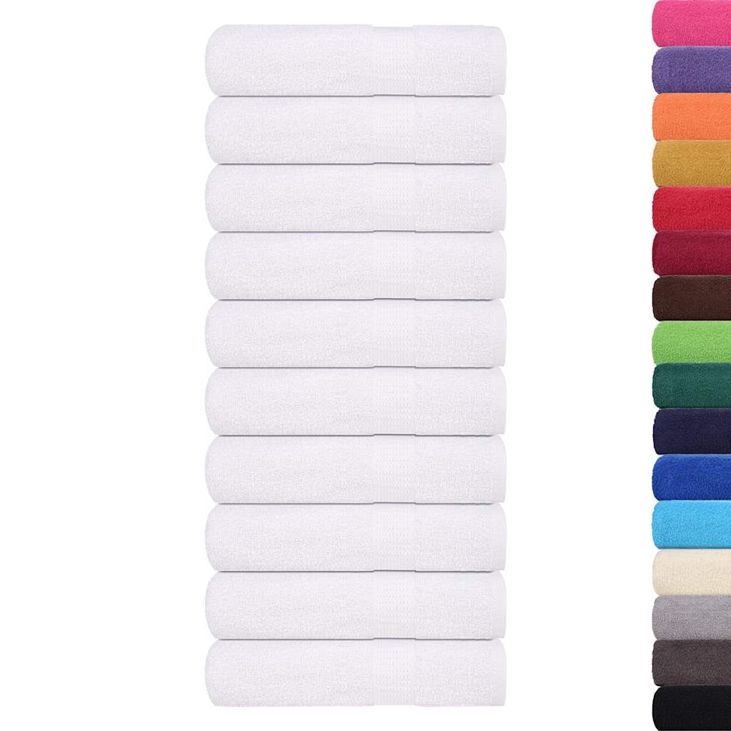 vidaXL Shower Towels "FROGN" 25 pcs White 70x140 cm 360 gsm