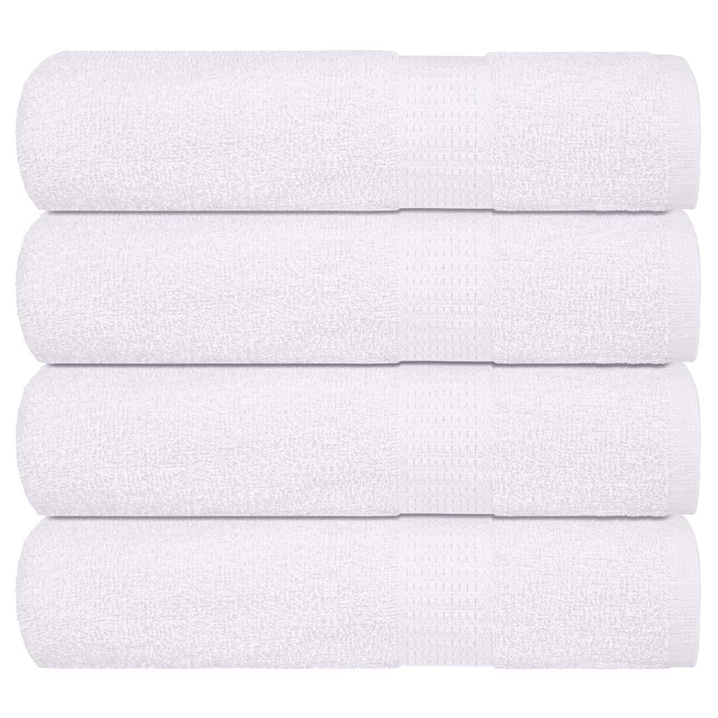 vidaXL Bath Towels "FROGN" 4 pcs White 100x150 cm 360 gsm