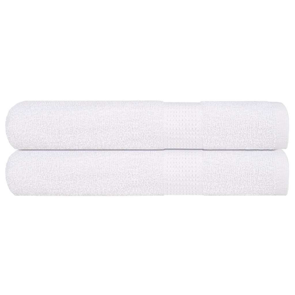 vidaXL Sauna Towels 2 pcs White 80x200 cm 360 gsm 100% Cotton