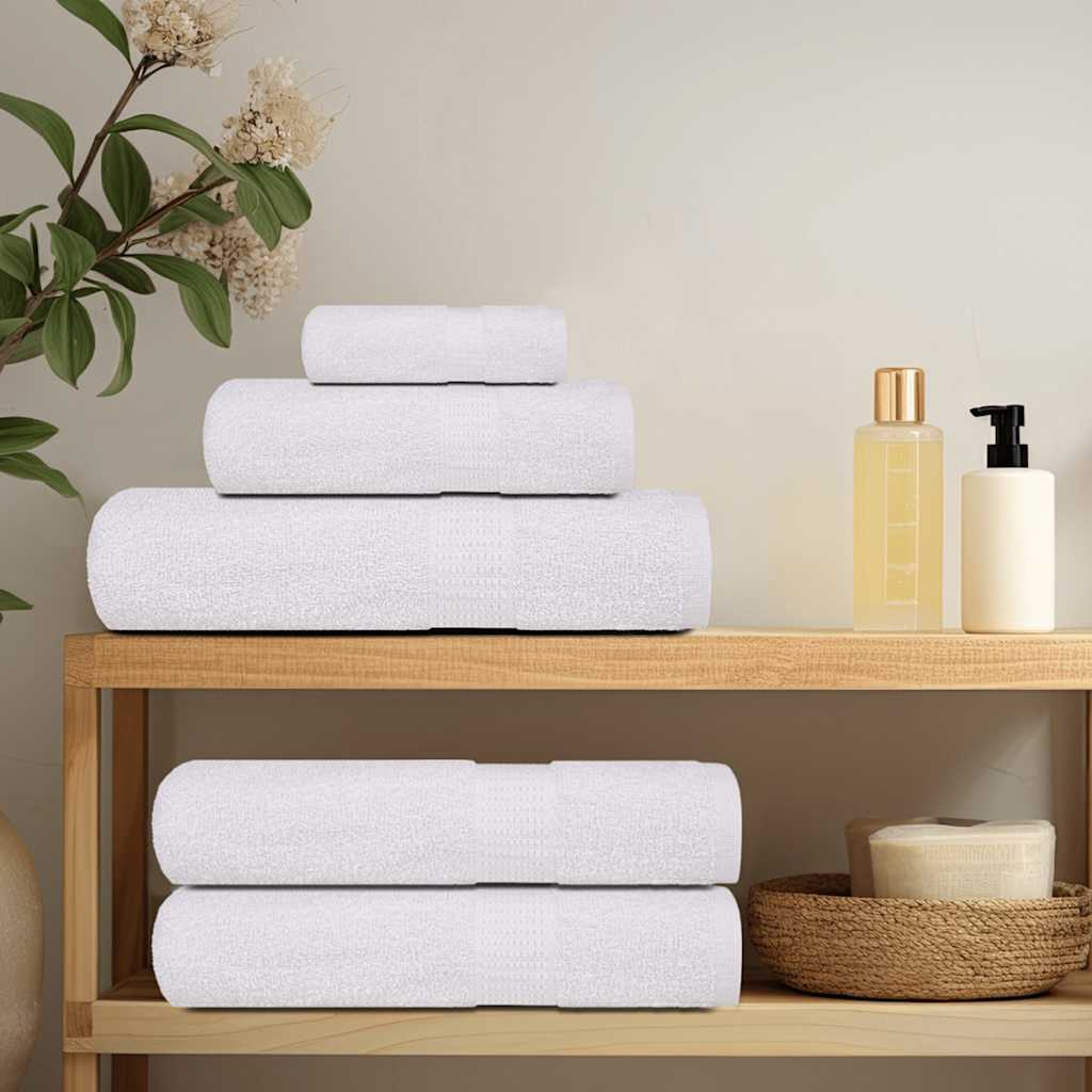 vidaXL Sauna Towels 2 pcs White 80x200 cm 360 gsm 100% Cotton