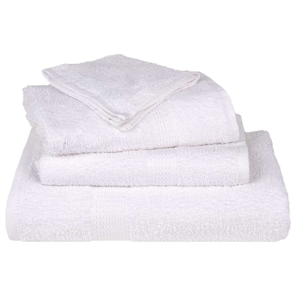 vidaXL Sauna Towels 2 pcs White 80x200 cm 360 gsm 100% Cotton