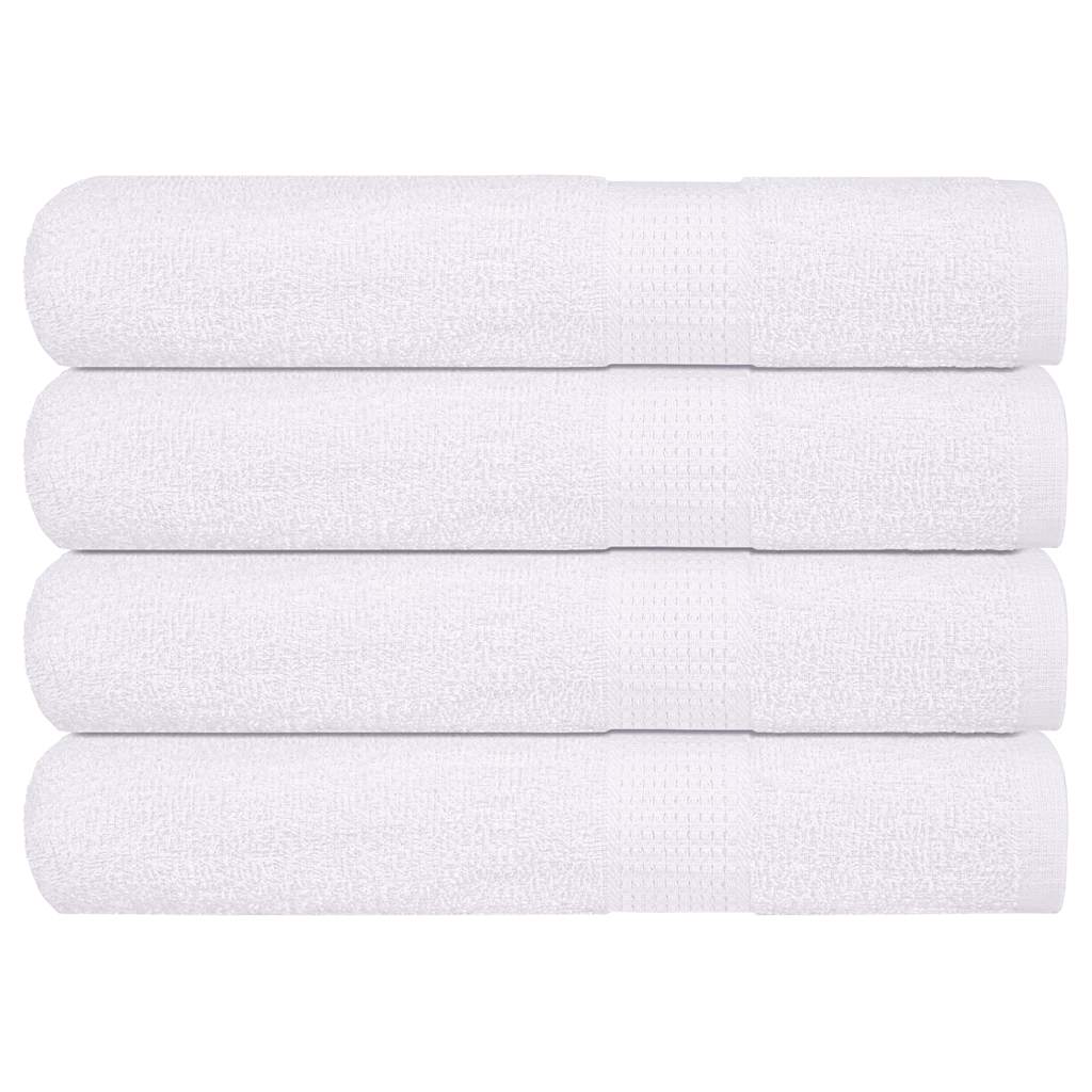 vidaXL Sauna Towels "FROGN" 4 pcs White 80x200 cm 360 gsm