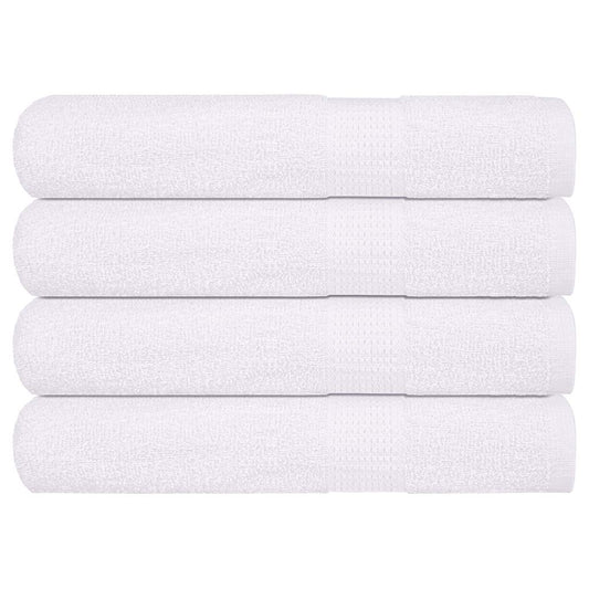 vidaXL Sauna Towels "FROGN" 4 pcs White 80x200 cm 360 gsm