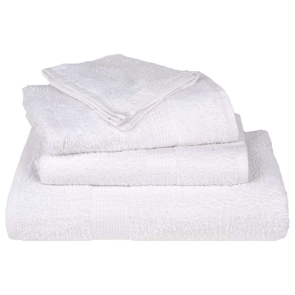 vidaXL Towels "FROGN" 2 pcs White 100x200 cm 360 gsm