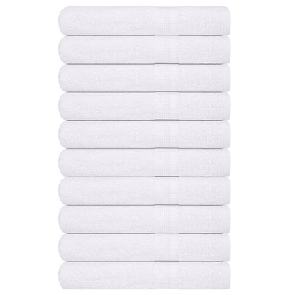 vidaXL Towels "FROGN" 10 pcs White 100x200 cm 360 gsm