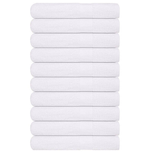 vidaXL Towels "FROGN" 10 pcs White 100x200 cm 360 gsm