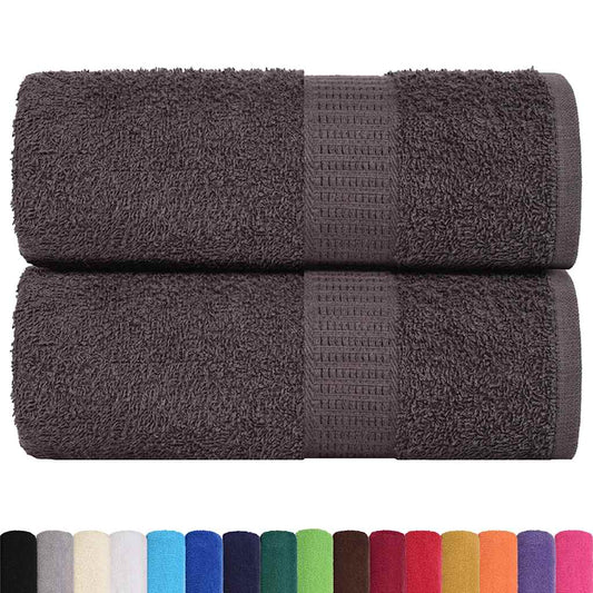vidaXL Washcloths "FROGN" 2 pcs Anthracite 15x21 cm 360 gsm