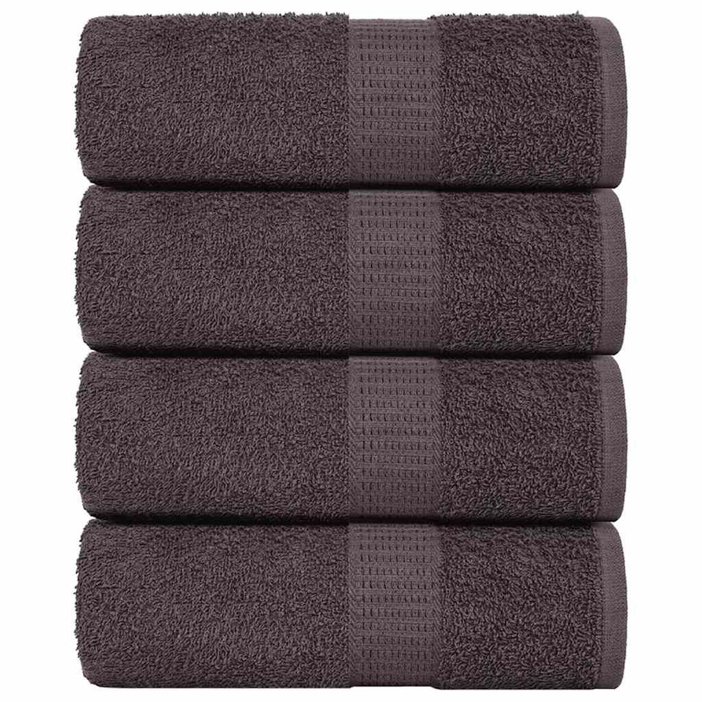vidaXL Washcloths "FROGN" 4 pcs Anthracite 15x21 cm 360 gsm