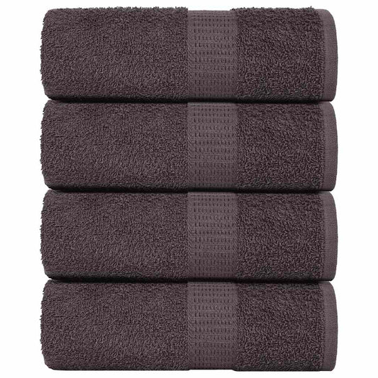 vidaXL Washcloths "FROGN" 4 pcs Anthracite 15x21 cm 360 gsm