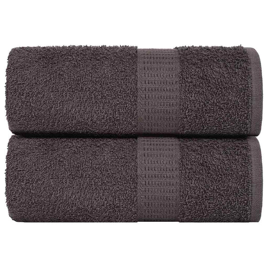 vidaXL Wash Towels "FROGN" 2 pcs Anthracite 30x30 cm 360 gsm