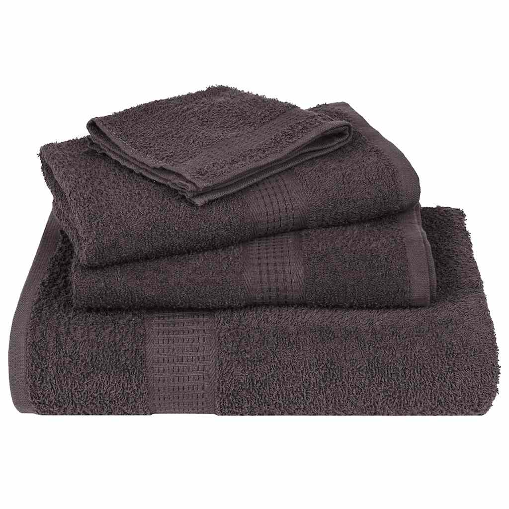 vidaXL Wash Towels "FROGN" 10 pcs Anthracite 30x30 cm 360 gsm