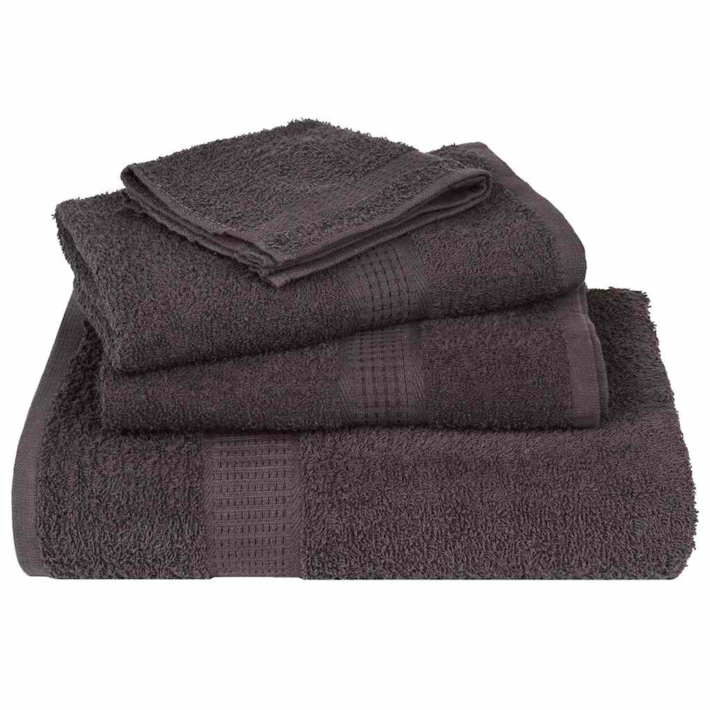 vidaXL Wash Towels "FROGN" 50 pcs Anthracite 30x30 cm 360 gsm