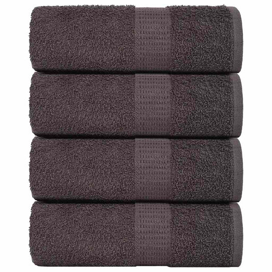 vidaXL Guest Towels "FROGN" 4 pcs Anthracite 30x50 cm 360 gsm