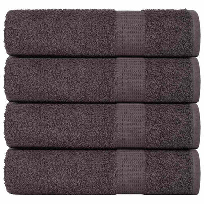 vidaXL Hand Towels "FROGN" 4 pcs Anthracite 50x100 cm 360 gsm