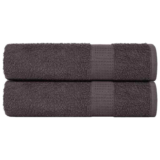 vidaXL Shower Towels "FROGN" 2 pcs Anthracite 70x140 cm 360 gsm