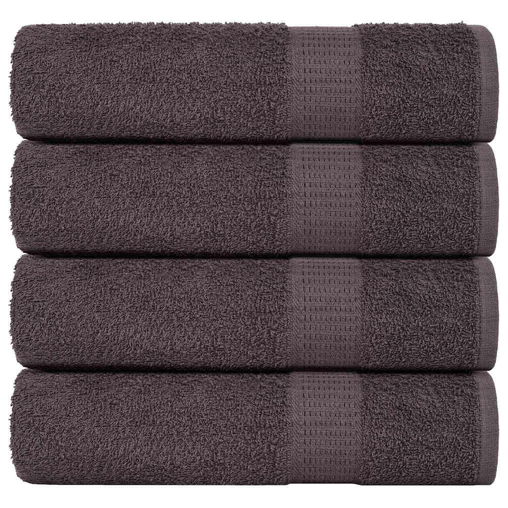 vidaXL Shower Towels "FROGN" 4 pcs Anthracite 70x140 cm 360 gsm