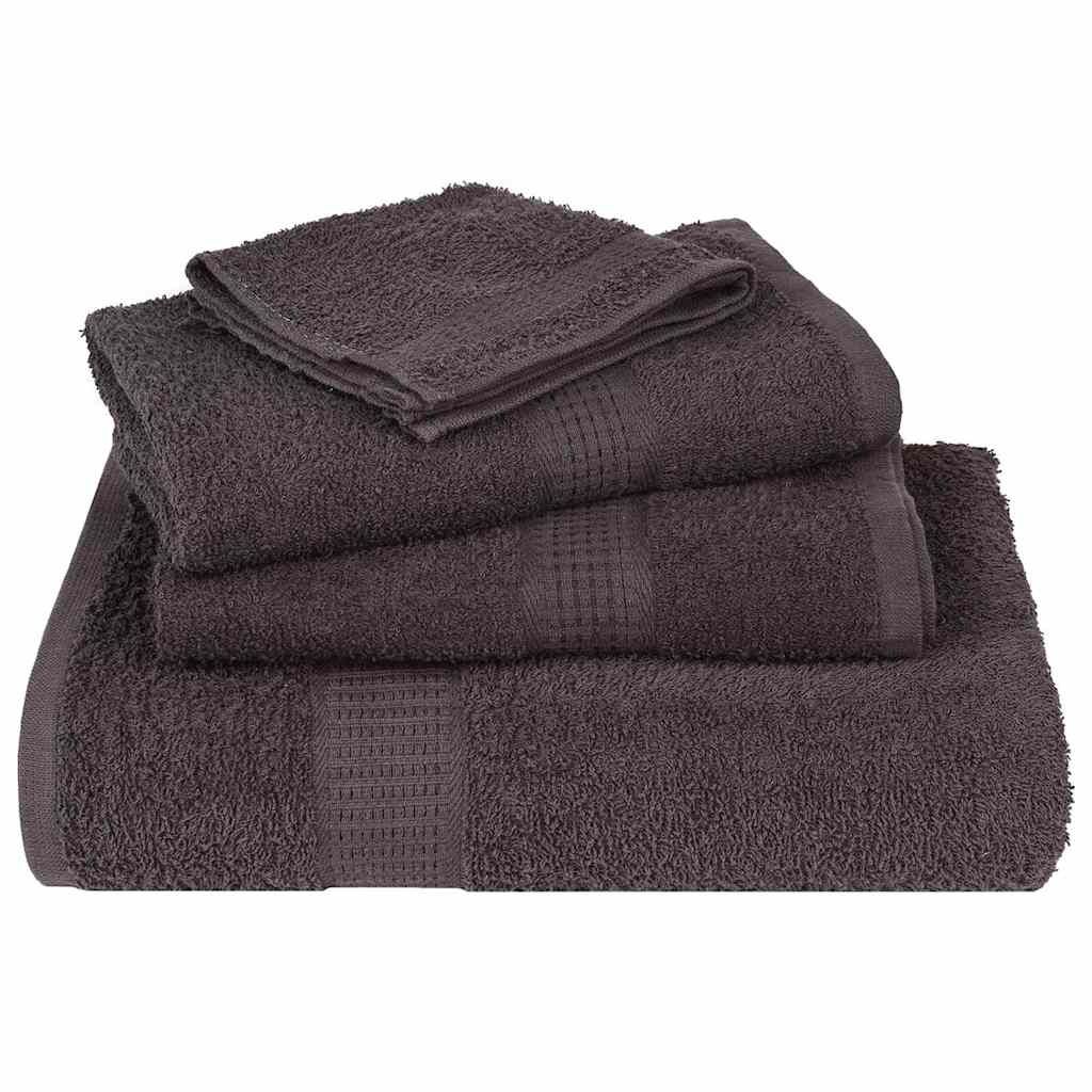 vidaXL Shower Towels "FROGN" 10 pcs Anthracite 70x140 cm 360 gsm