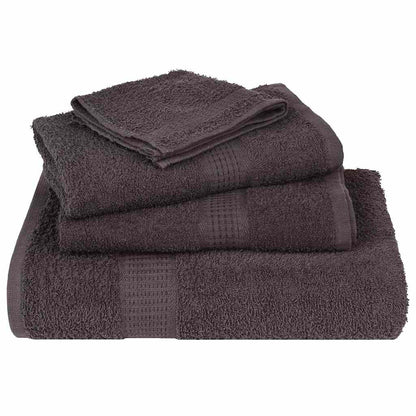 vidaXL Shower Towels "FROGN" 10 pcs Anthracite 70x140 cm 360 gsm