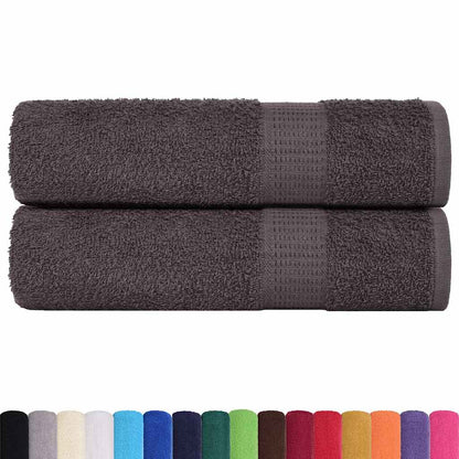 vidaXL Bath Towels "FROGN" 2 pcs Anthracite 100x150 cm 360 gsm