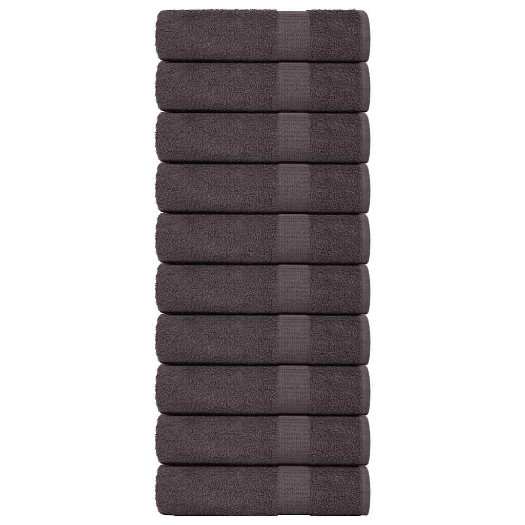 vidaXL Bath Towels "FROGN" 10 pcs Anthracite 100x150 cm 360 gsm