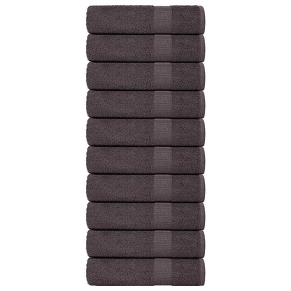 vidaXL Bath Towels "FROGN" 10 pcs Anthracite 100x150 cm 360 gsm