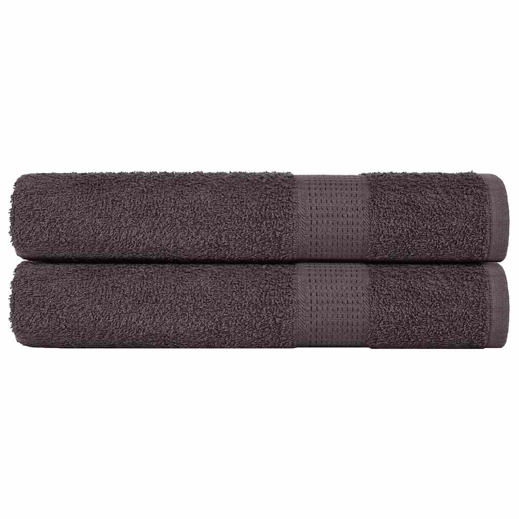 vidaXL Towels "FROGN" 2 pcs Anthracite 100x200 cm 360 gsm