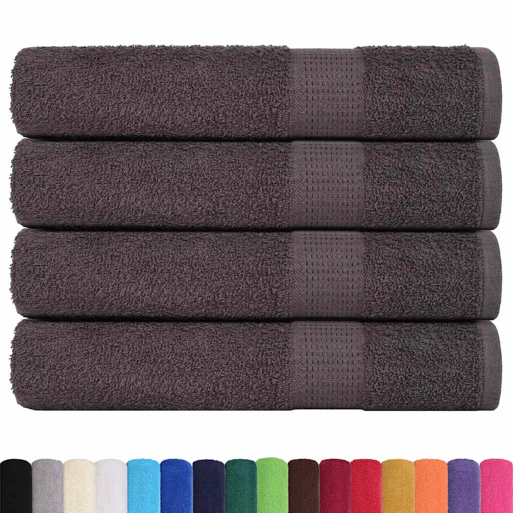 vidaXL Towels "FROGN" 4 pcs Anthracite 100x200 cm 360 gsm