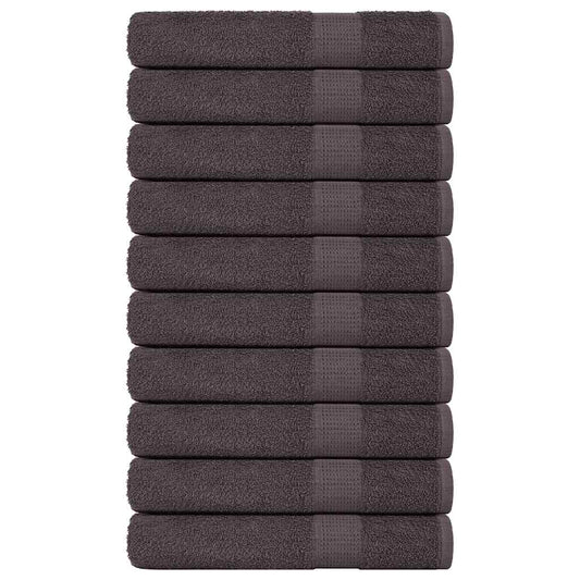 vidaXL Towels "FROGN" 10 pcs Anthracite 100x200 cm 360 gsm