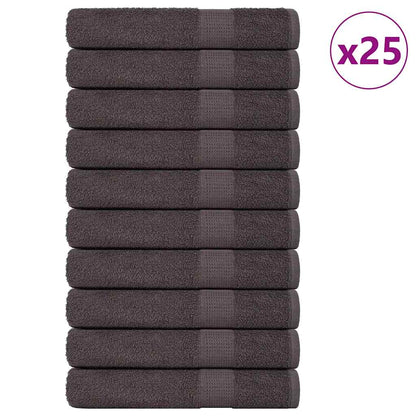 vidaXL Towels "FROGN" 25 pcs Anthracite 100x200 cm 360 gsm