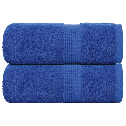 vidaXL Guest Towels "FROGN" 2 pcs Blue 30x50 cm 360 gsm