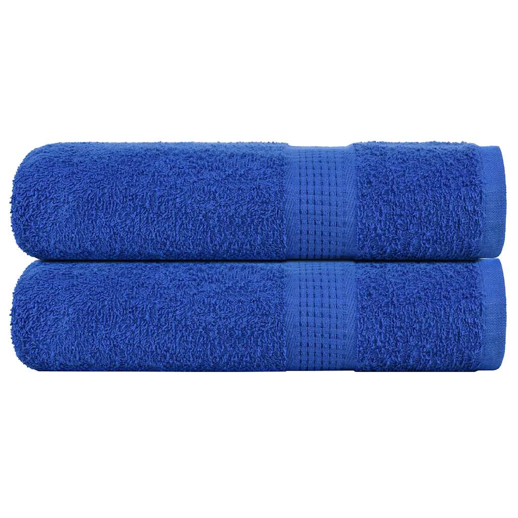 vidaXL Hand Towels "FROGN" 2 pcs Blue 50x100 cm 360 gsm