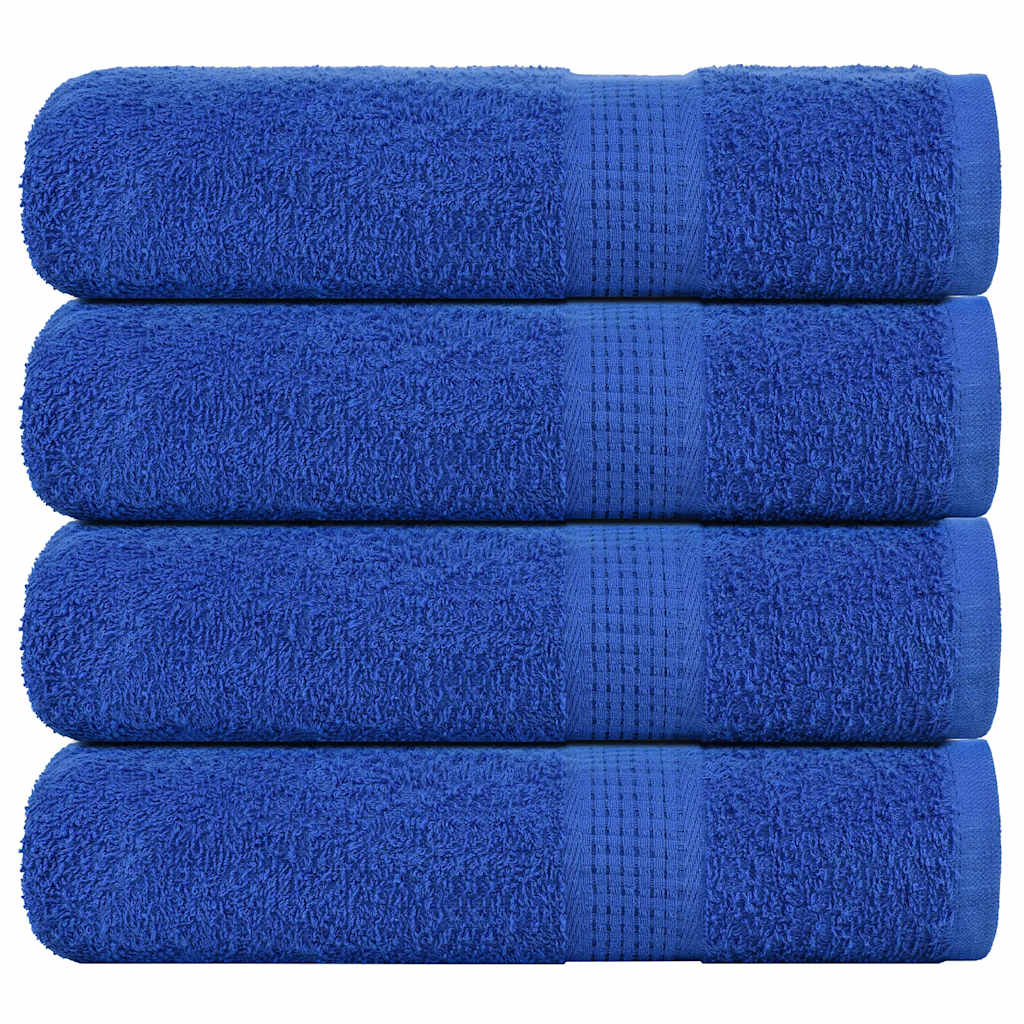 vidaXL Hand Towels "FROGN" 4 pcs Blue 50x100 cm 360 gsm