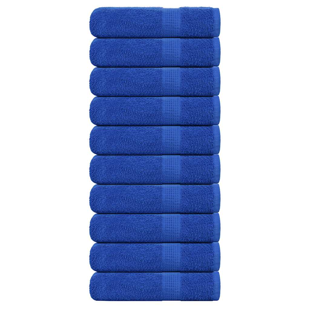 vidaXL Shower Towels "FROGN" 10 pcs Blue 70x140 cm 360 gsm