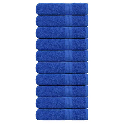 vidaXL Shower Towels "FROGN" 10 pcs Blue 70x140 cm 360 gsm