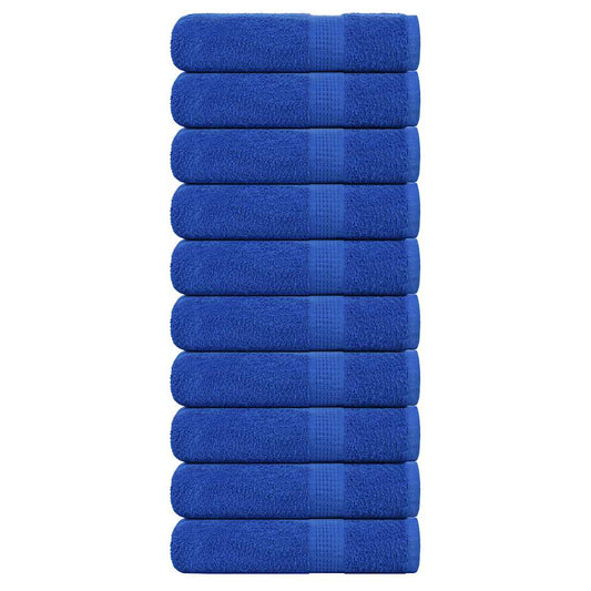 vidaXL Shower Towels "FROGN" 10 pcs Blue 70x140 cm 360 gsm