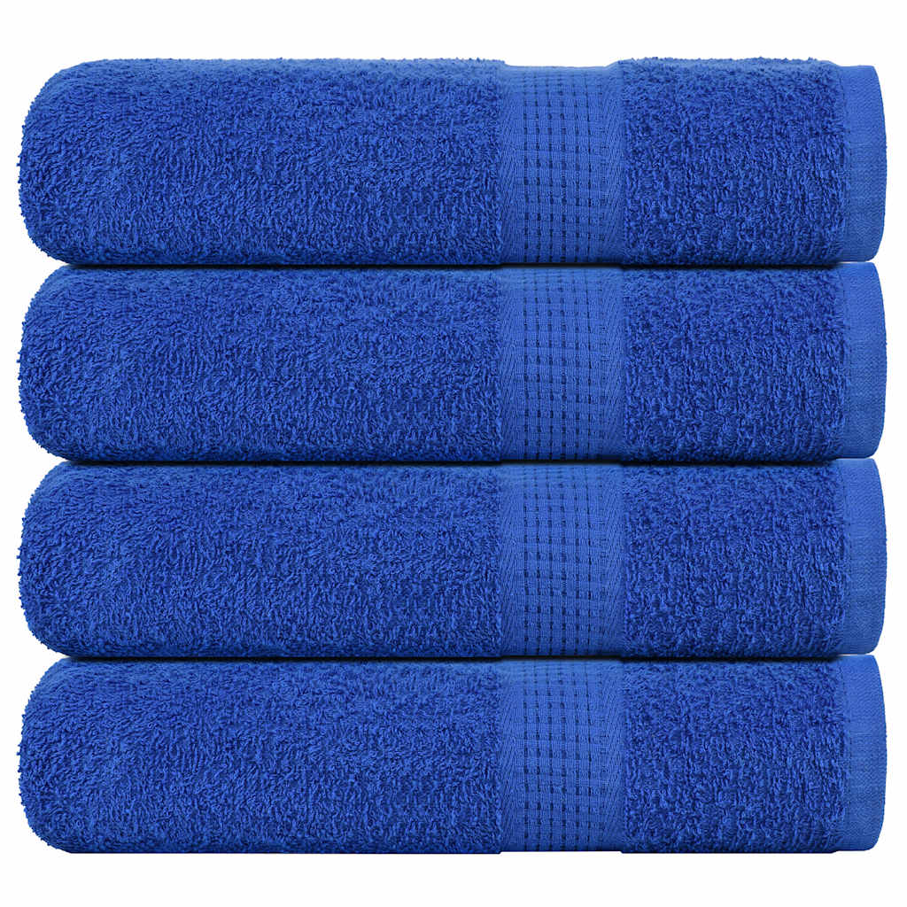 vidaXL Bath Towels "FROGN" 4 pcs Blue 100x150 cm 360 gsm