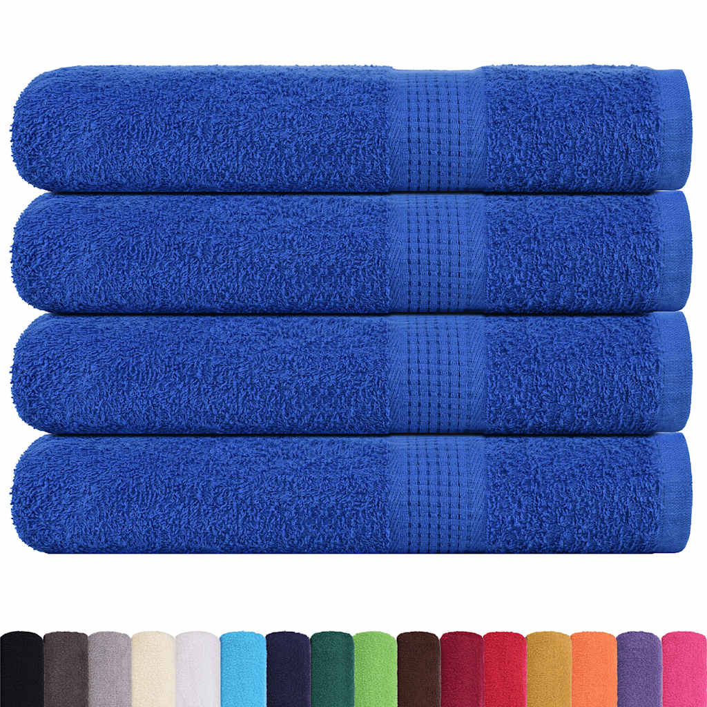 vidaXL Sauna Towels "FROGN" 4 pcs Blue 80x200 cm 360 gsm