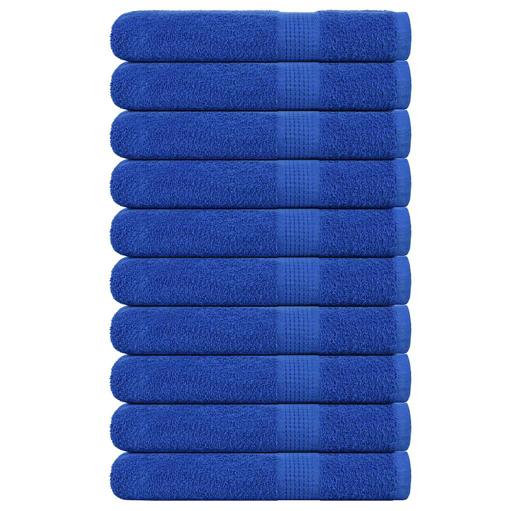 vidaXL Sauna Towels "FROGN" 10 pcs Blue 80x200 cm 360 gsm