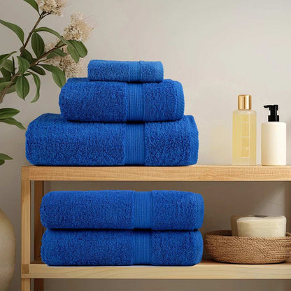 vidaXL Towels 4 pcs Blue 100x200 cm 360 gsm 100% Cotton