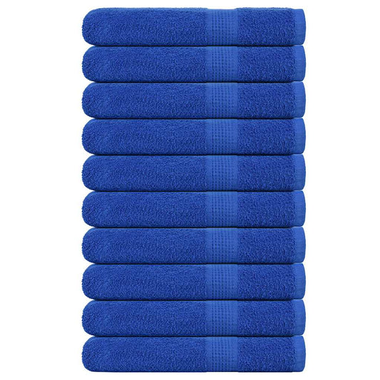 vidaXL Towels "FROGN" 10 pcs Blue 100x200 cm 360 gsm