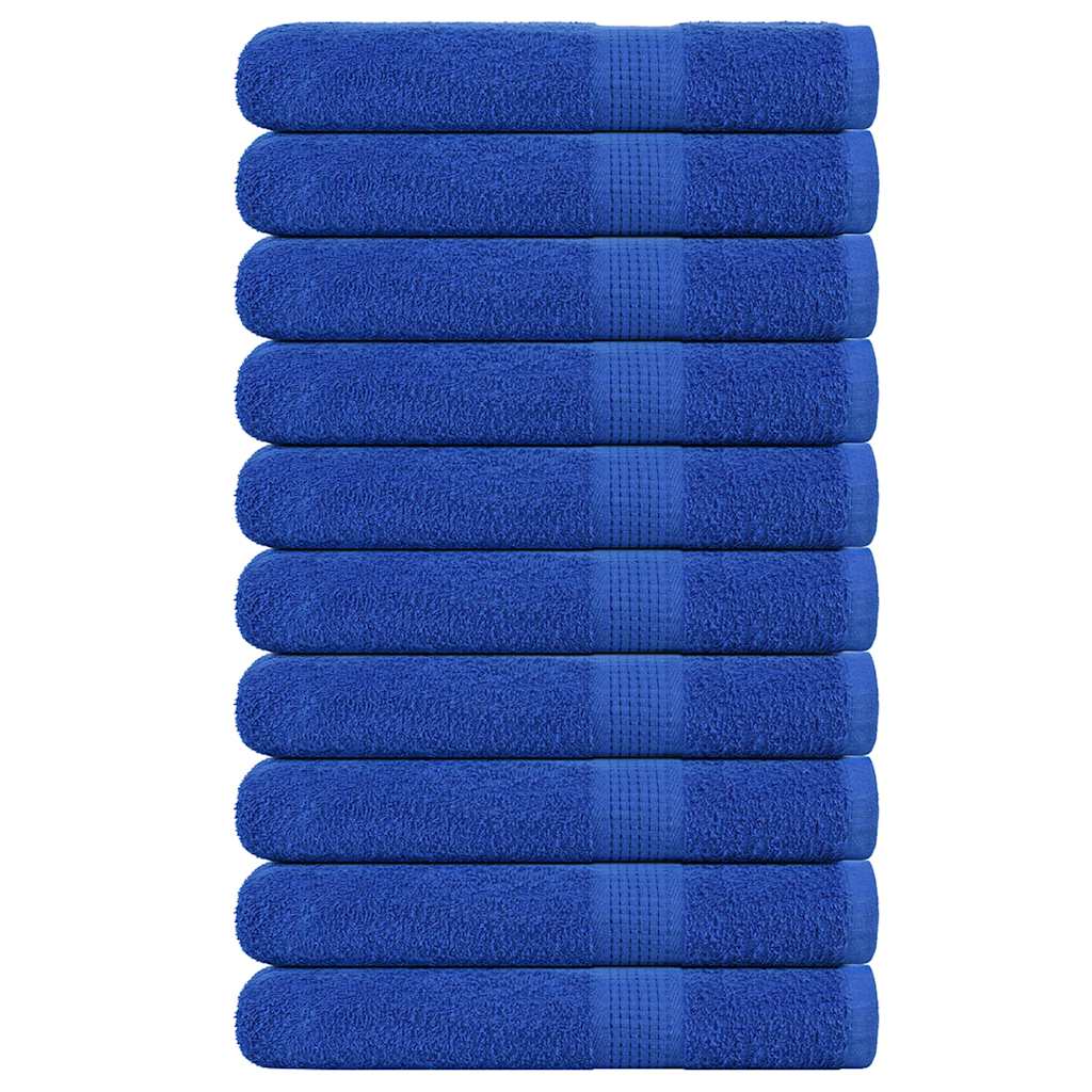 vidaXL Towels "FROGN" 10 pcs Blue 100x200 cm 360 gsm