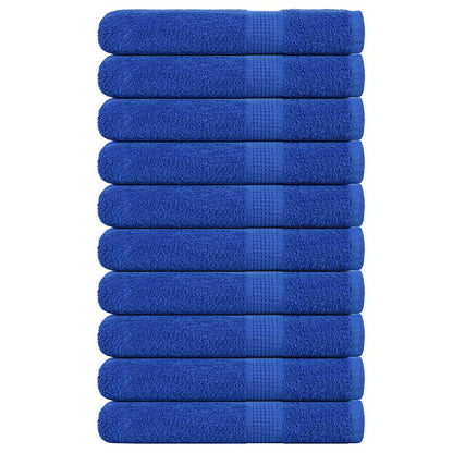 vidaXL Towels "FROGN" 10 pcs Blue 100x200 cm 360 gsm