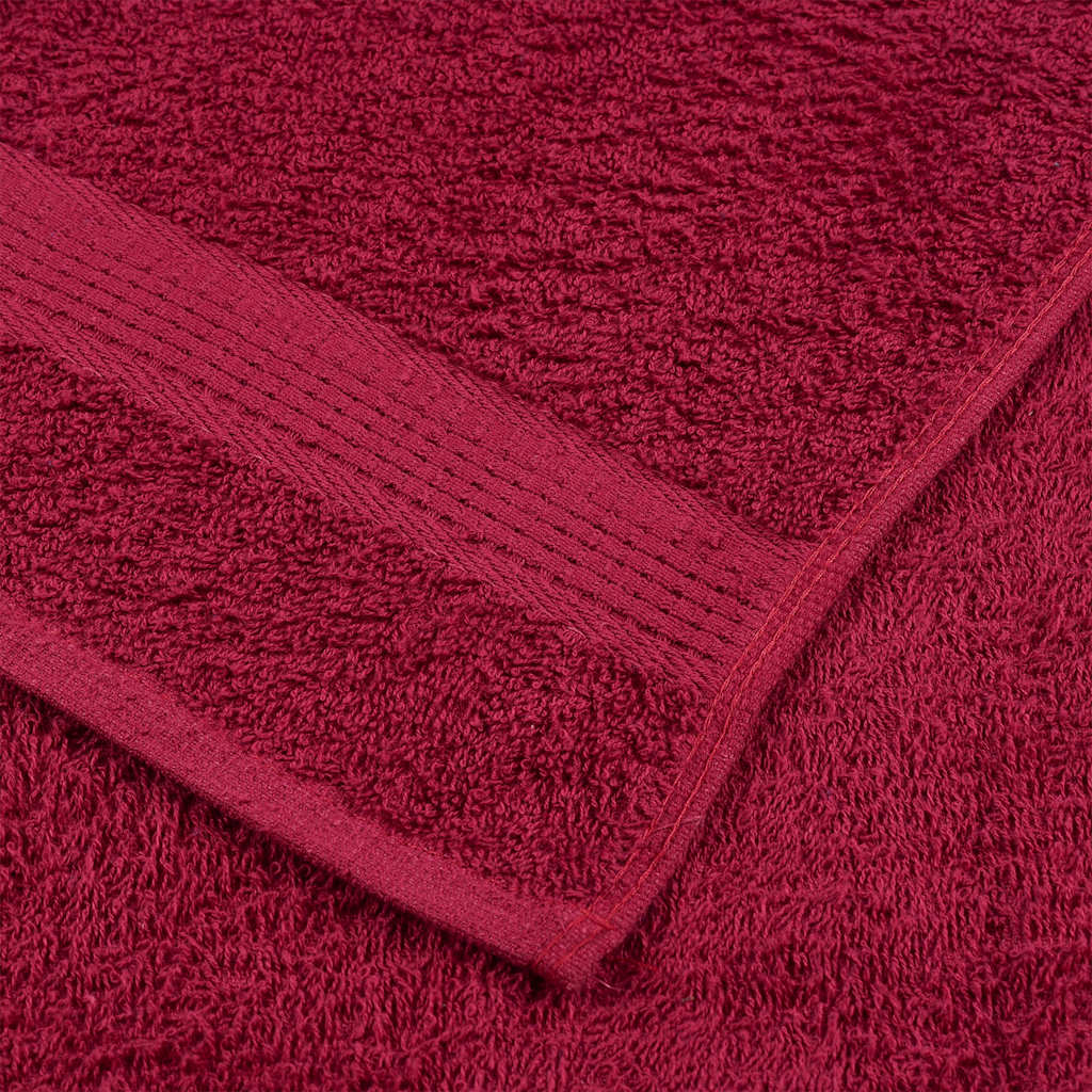 vidaXL Guest Towels "FROGN" 2 pcs Bordeaux 30x50 cm 360 gsm