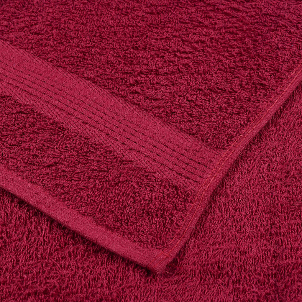 vidaXL Guest Towels "FROGN" 10 pcs Bordeaux 30x50 cm 360 gsm