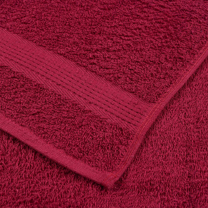 vidaXL Guest Towels "FROGN" 10 pcs Bordeaux 30x50 cm 360 gsm